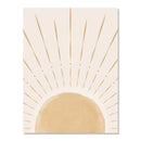 GobekUsa Yellow Sun Rising Horizon Wall Art