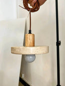 GobekUsa Yellow Travertine Pendant Light for Kitchen Island