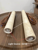 GobekUsa Yellow Travertine Pendant Light for Kitchen Island