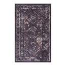 Maval - 5' X 8' Washable Area Rug - Black / Burgundy by HouseOfZazla