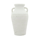 Rustic White Terracotta Tall Vase