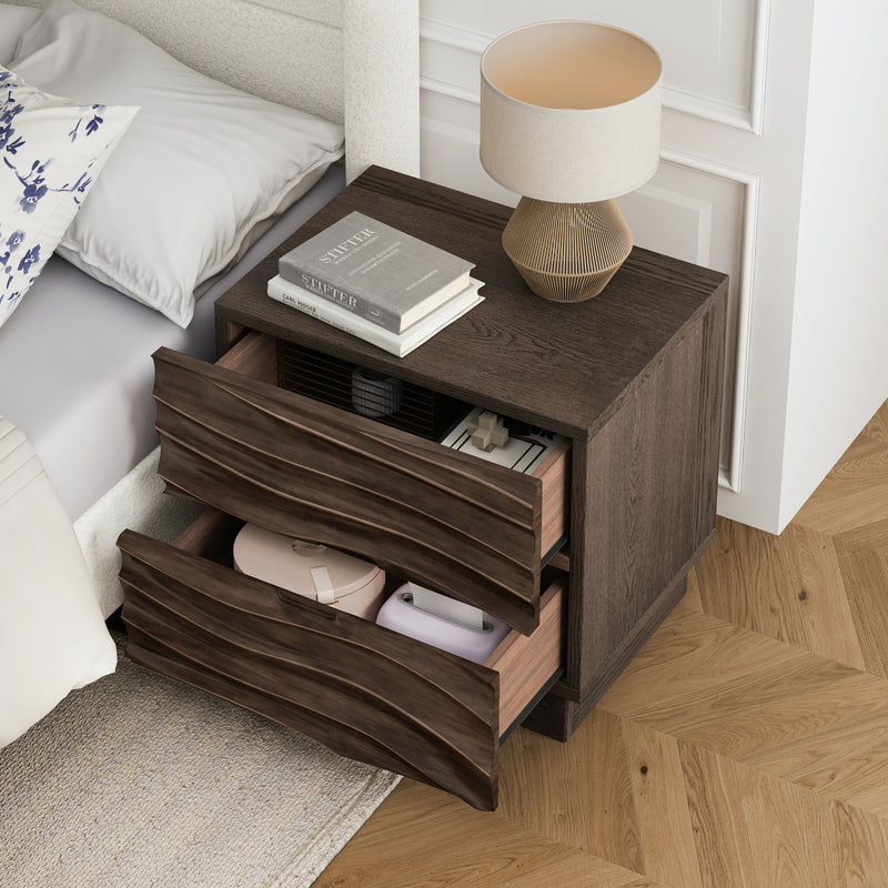 Solid Wood Nightstands with 2 Drawers, photo 5 of 10