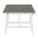 6-Piece Classic Dining Table Set, Rectangular Extendable Dining Table with two 12"W Removable Leaves and 4 Upholstered Chairs & 1 Bench for Dining Room (Brown+White)