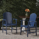 Outdoor Weather Resistant Acacia Wood Adirondack Dining Chairs (Set of 2) by HouseOfZazla
