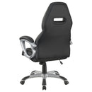 Bruce - Upholstered Adjustable Home Office Chair With Ergonomic Support And Smooth Swivel Function - Black by HouseOfZazla