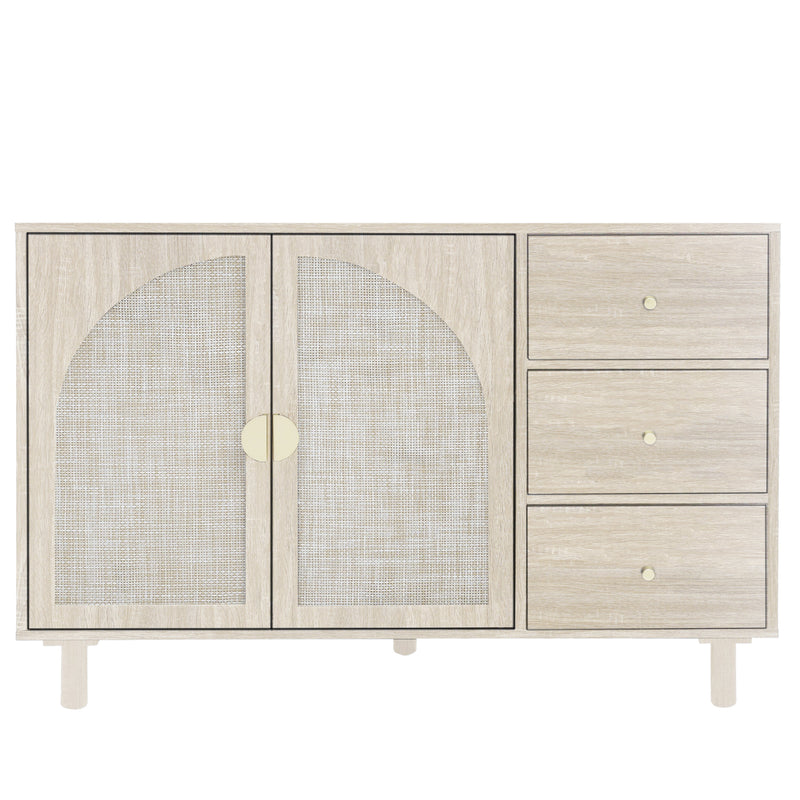 2 Door 3 Drawer Cabinet, Suitable for Bedroom, Living Room, Study