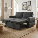 Convertible Sofa Bed Loveseat With Adjustable Backrest And USB Ports by HouseOfZazla