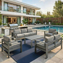 Outdoor Patio Set, All-Weather With Thick Cushions by HouseOfZazla