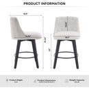 Swivel Bar Stools & Button Tufted Back (Set of 2) by HouseOfZazla