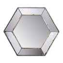 Hexagon Wall Mirror With Contemporary Glass Design, Home Decor Accent Mirror For Living Room, Entryway, Bedroom by Unique Piece Furniture