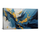 Deep Abstract Blue Canvas
