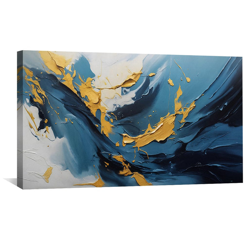 Deep Abstract Blue Canvas