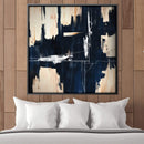Deep Blue Abstract Canvas