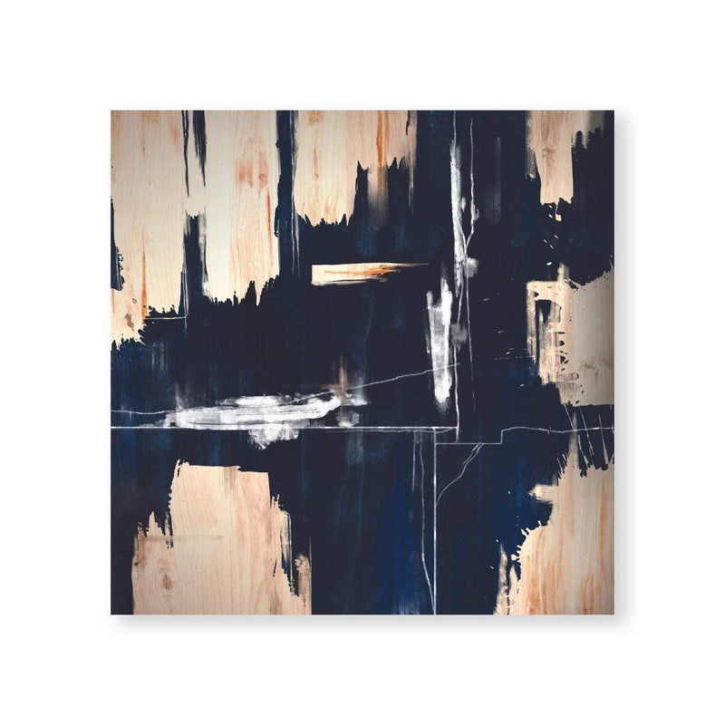 Deep Blue Abstract Canvas