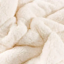GobekUsa Cozy Flannel Fleece Lambswool Blanket - 3 Layers, Warm & Soft for Bed.
