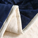 GobekUsa Cozy Flannel Fleece Lambswool Blanket - 3 Layers, Warm & Soft for Bed.