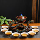 GobekUsa Dragon Kung Fu Tea Set: High-End Bone China Teapot & Cup, Automatic, Holiday Gift
