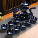 GobekUsa Dragon Kung Fu Tea Set: High-End Bone China Teapot & Cup, Automatic, Holiday Gift
