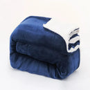 GobekUsa Cozy Double-Layer Lamb Fleece Blanket - All Season Warmth Bedspread