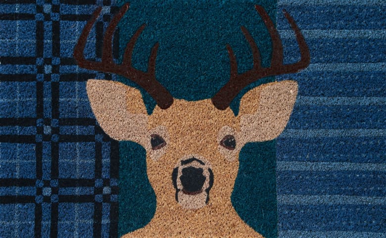 Deer Coir Door Mat