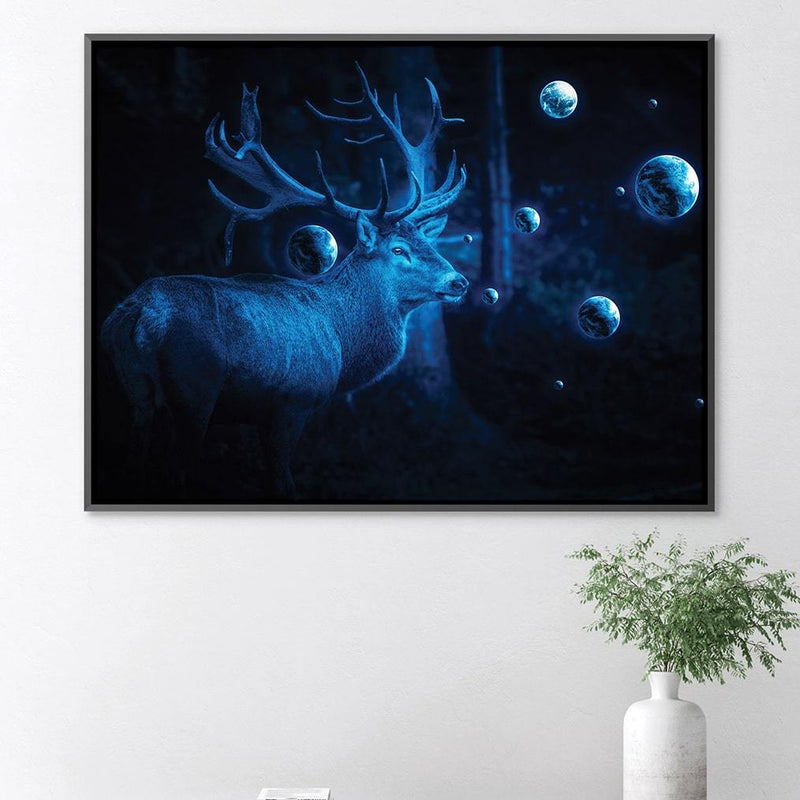 Deer Cosmos Canvas