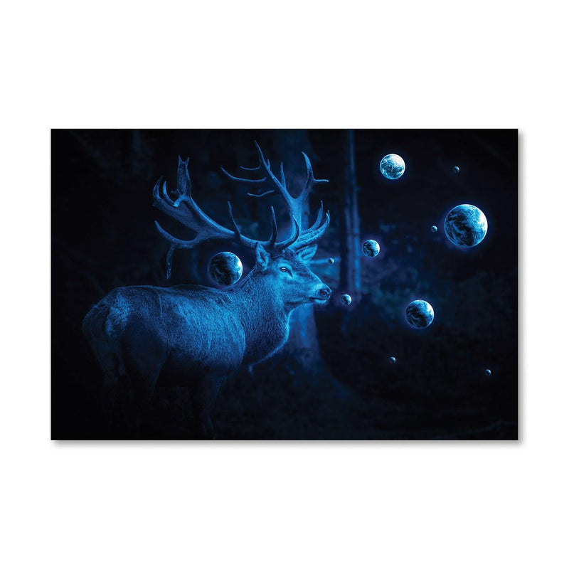 Deer Cosmos Canvas