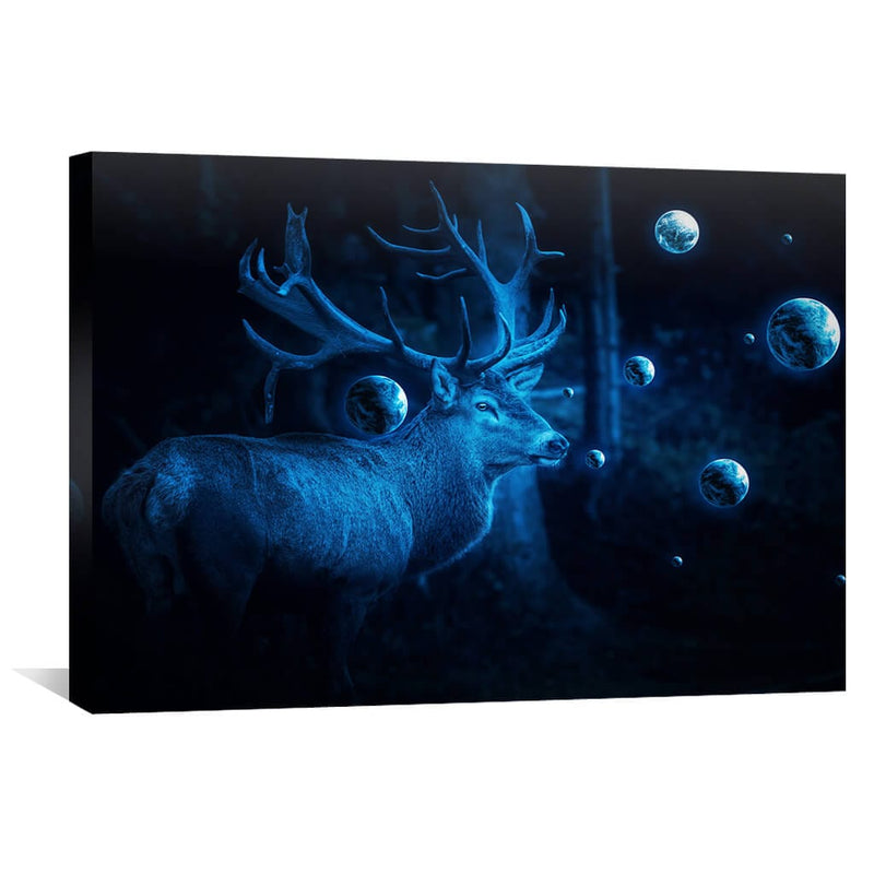 Deer Cosmos Canvas