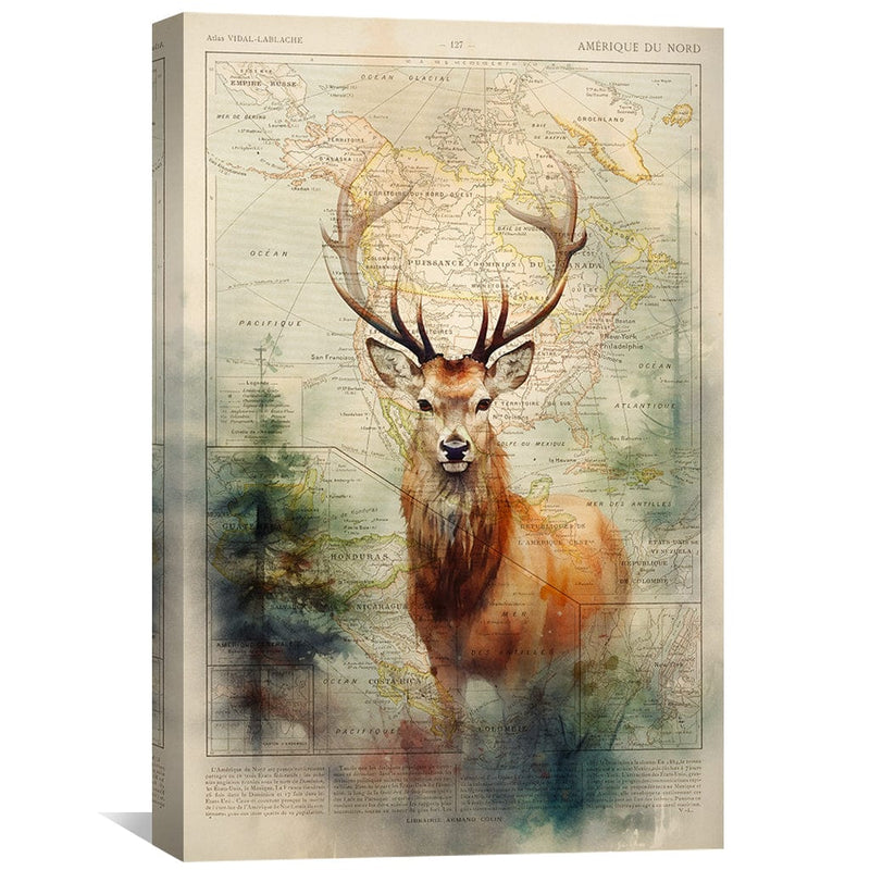 Deer in the Forest Canvas