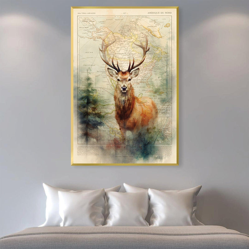 Deer in the Forest Canvas