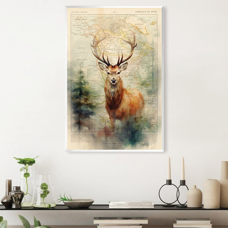 Deer in the Forest Canvas