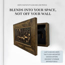 Hidden Gun Safe - Deer Scene Wall Gun Cabinet - Hidden Wall Storage - Wood Gun Cabinet - Handcrafted Gun Concealment Furniture - Hidden Gun Storage by Bellewood Designs