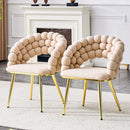 Puffy Bubble, Ball Chain Chairs For Dining Room (Set of 2) by HouseOfZazla