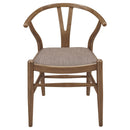 Dinah 5-piece Round Solid Wood Dining Set Walnut