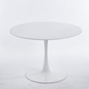 Mid-Century Tulip Dining Table With Round Top