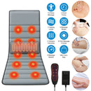 Full Body Electric Massage Mat with Heat Vibration Massage Pad Cushion Back Massage Mattress Chair Pad with Inflatable Head Pillow Lumbar Pillow with