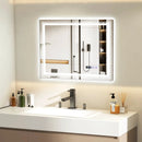 Defogging LED Bathroom Mirror with Memory Function and Anti-Fog by LJGDeals