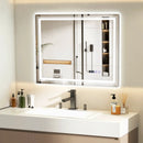 Defogging LED Bathroom Mirror with Memory Function and Anti-Fog by LJGDeals