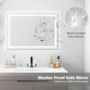 Defogging LED Bathroom Mirror with Memory Function and Anti-Fog by LJGDeals
