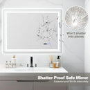 Defogging LED Bathroom Mirror with Memory Function and Anti-Fog by LJGDeals