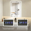 Defogging LED Bathroom Mirror with Memory Function and Anti-Fog by LJGDeals