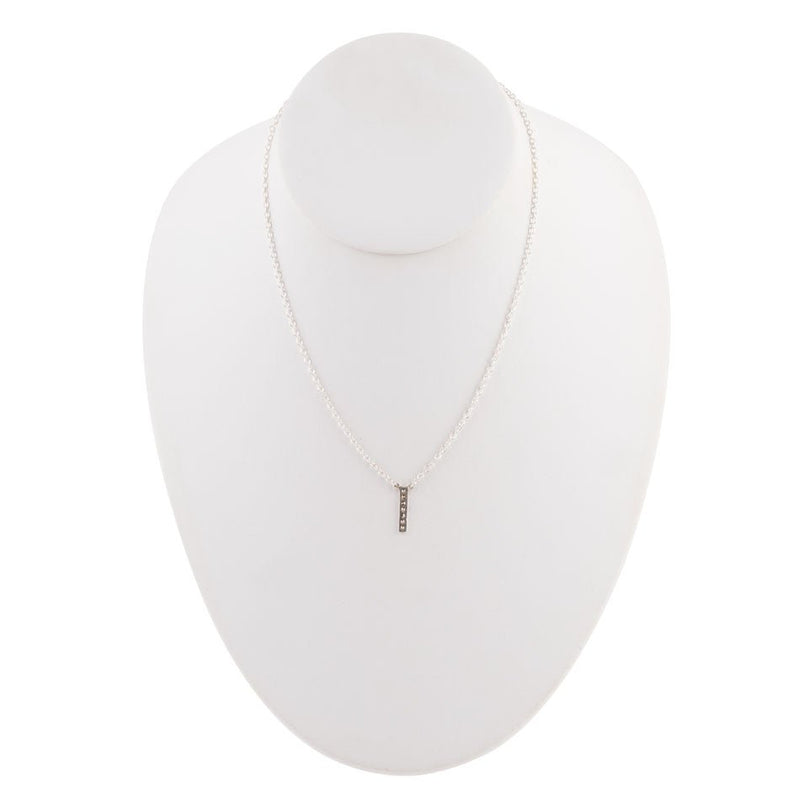 Delicate Bar Sterling Silver Necklace
