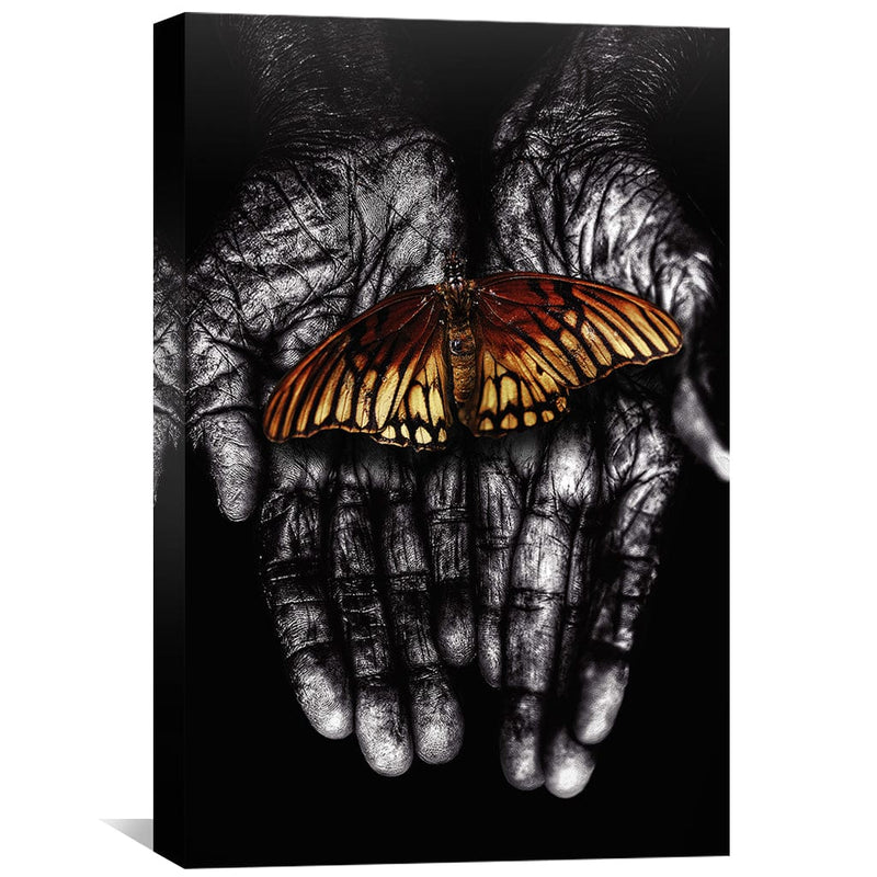 Delicate Butterfly Remastered Canvas