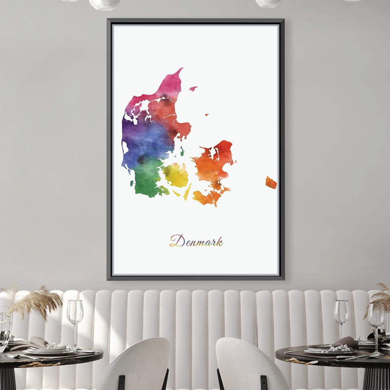 Denmark Rainbow Canvas