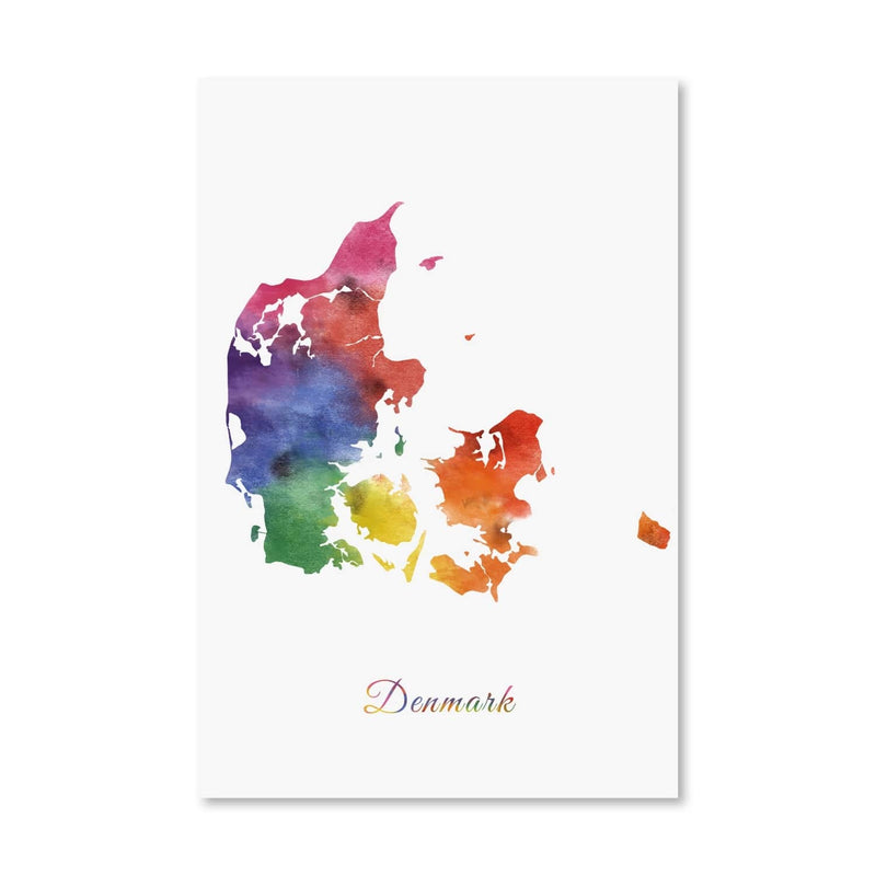 Denmark Rainbow Canvas