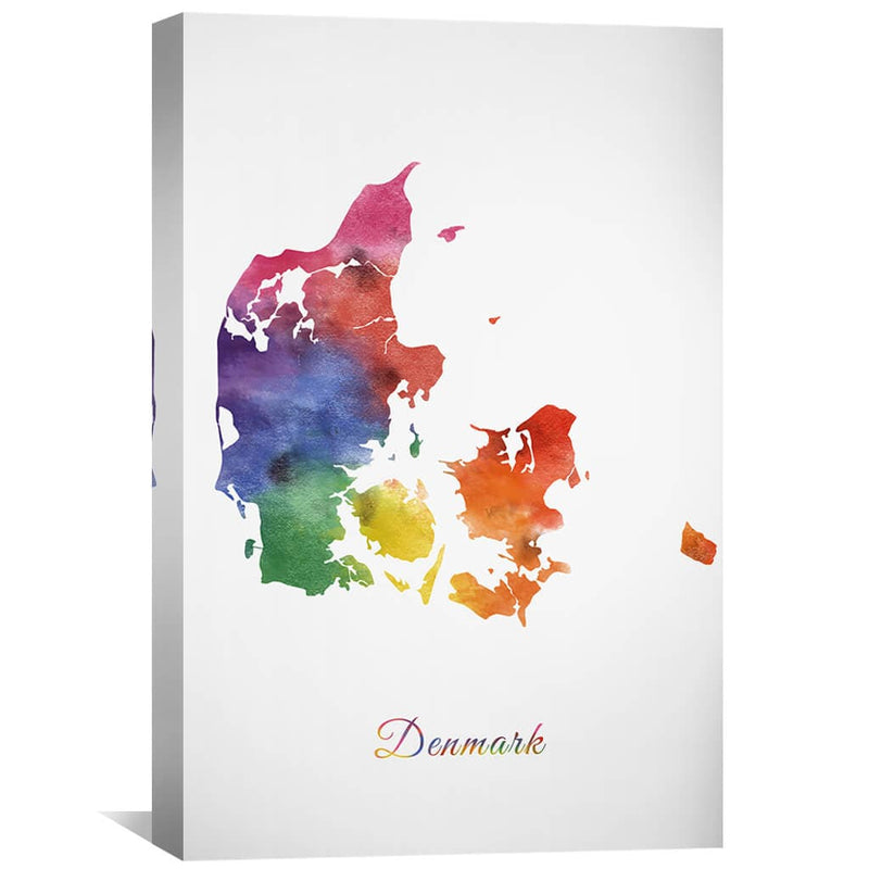 Denmark Rainbow Canvas