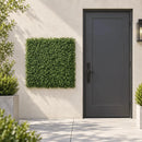 Natural Dark Green Boxwood Artificial Vertical Garden Green Wall Panel 40×40in 11 SQ FT – NFPA701 Fire Rated – UV Resistant – Commercial Grade