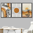 GobekUsa Desert Plants Geometric Sun Poster Set