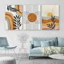 GobekUsa Desert Plants Geometric Sun Poster Set