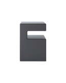 Design Rectangular Side Table with Shelves - (W)13.7" (L)13.7" (H)19.7"