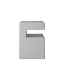 Design Rectangular Side Table with Shelves - (W)13.7" (L)13.7" (H)19.7"